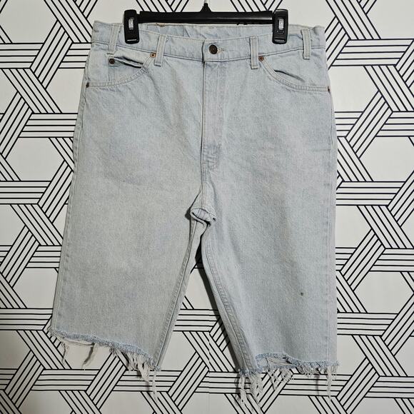 Vintage Levi 505 Denim Shorts Size 36 - Picture 1 of 5